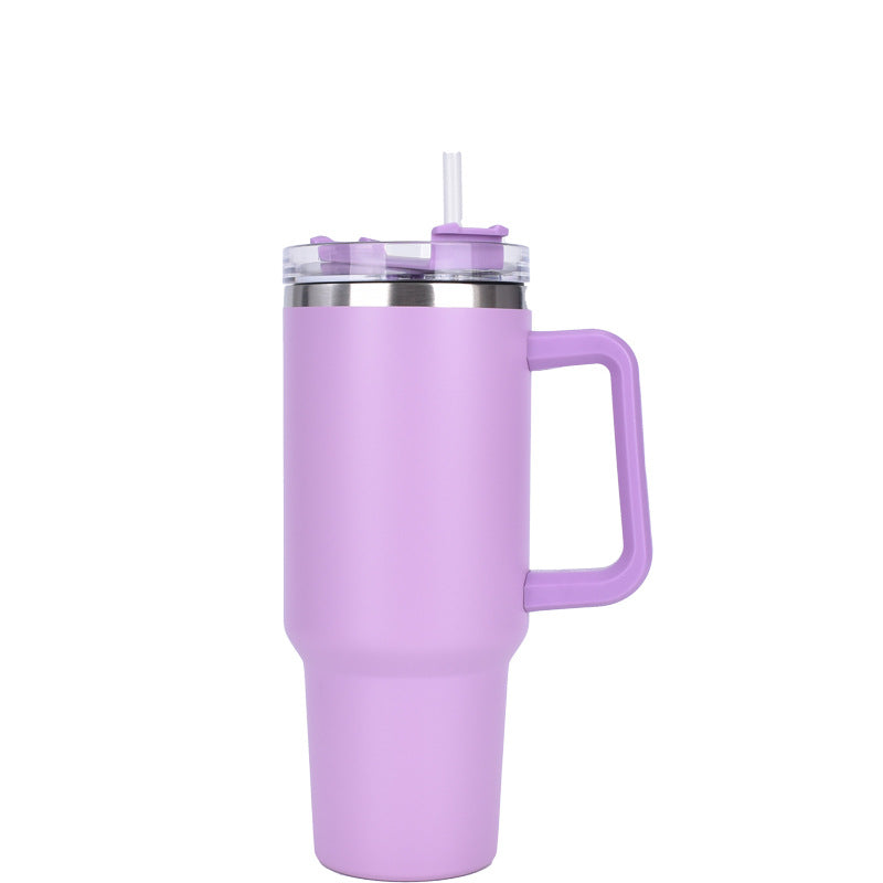 Hot and Cold Tumbler with Straw